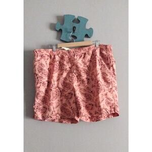 Tommy Bahama Relax Swim Trunks Mens XL Pink Paisley Tropical Resort Summer Vacay